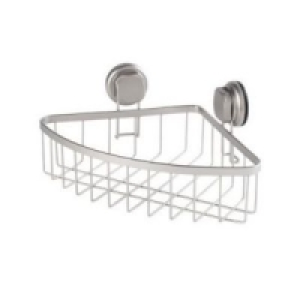 Castorama  Panier dangle en inox à ventouse Agami petit modèle