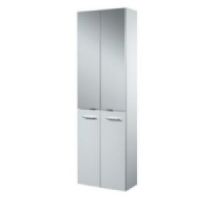 Castorama  Colonne double de salle de bains blanc Nida 50 cm