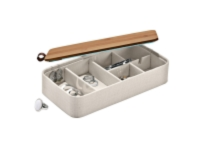Boîte à bijoux en bambou avec miroir 6.99 €