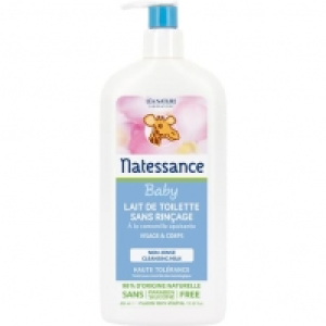 Auchan Natessance NATESSANCE Lait de toilette sans rinçage 400 ml