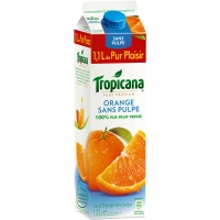 Spar Tropicana Pure premium - Orange sans pulpe 1,10l Fabricant: PepsiCo France SNC 4