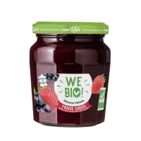 Spar  We bio ! - Confiture de fraise et cassis bio - Biologique 240g