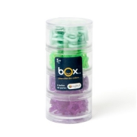 Oxybul Création Oxybul 4 boîtes de perles à clipser vertes et violettes
