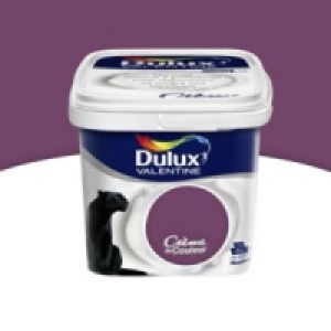 Castorama  Peinture murs et boiseries Dulux Valentine Crème de couleur prune sati