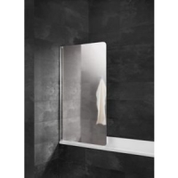 Castorama  Pare-baignoire 80 x 140 cm, 1 volet, verre miroir