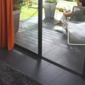 Castorama  Carrelage sol et mur gris anthracite 30 x 60 cm Lava Stone (vendu au c