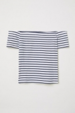  Top épaules nues côtelé 4.99 €