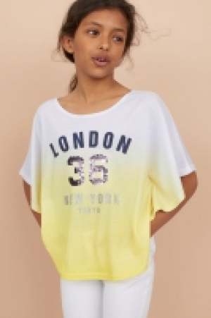 HM   Top imprimé façon poncho