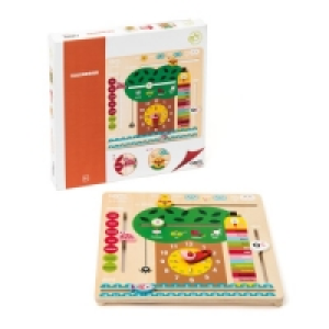 Exclusivité Oxybul Horloge calendrier en bois