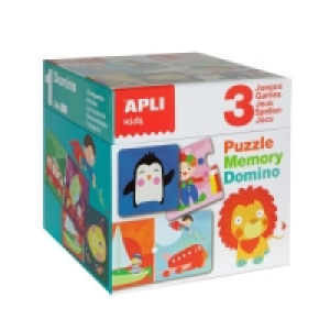 SÉlection Oxybul Coffret 3 jeux Puzzle, Memory et Domino