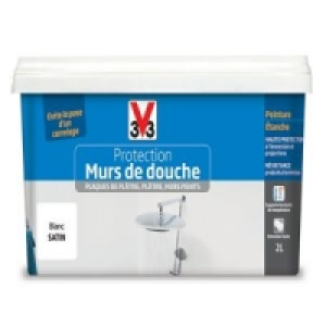 Castorama  Peinture de protection mur de douche V33 blanc satiné 2L