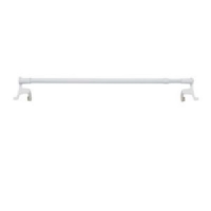 Castorama  Barre de vitrage sans perçage Presto Basic blanc Ø9 mm x L.30/45 cm