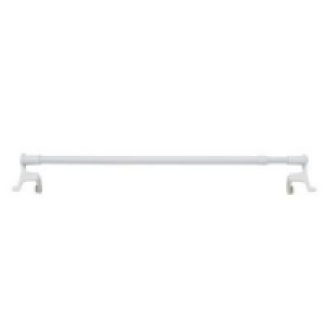 Castorama  Barre de vitrage sans perçage Presto Basic blanc Ø9 mm x L.45/60 cm