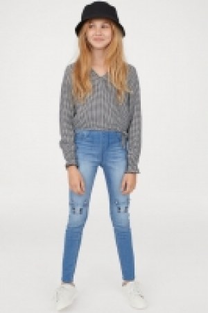 HM   Legging en denim avec chats