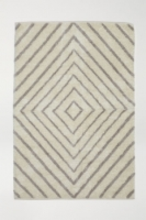 HM   Tapis rya à motif jacquard