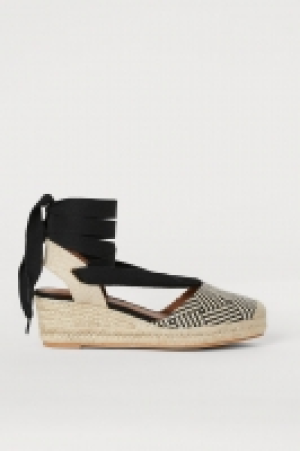 HM   Espadrilles à talon compensé