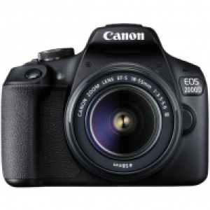 Auchan Canon CANON Appareil photo Reflex EOS 2000D + Objectif 18-55DC Noir
