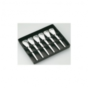 Auchan  Lot de 6 cuillères à glace FUTURA inox
