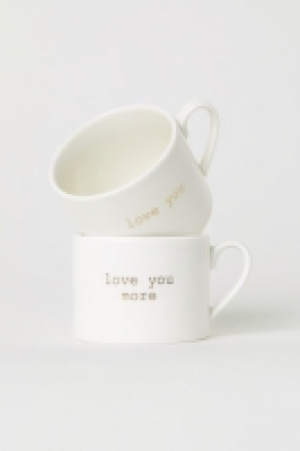 HM   Tasses en porcelaine, lot de 2