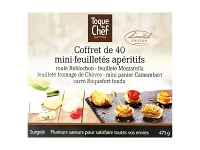 40 mini feuilletés apéritifs au fromage 3.79 €