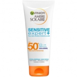 Auchan Garnier GARNIER AMBRE SOLAIRE SENSITIVE EXPERT + LAIT PROTECTEUR FPS 50+ 1CT20