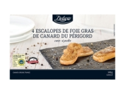 Lidl  Escalopes de foie gras de canard IGP du Périgord à poêler