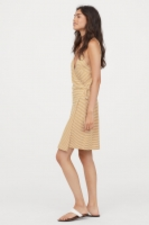 HM   Robe croisée en modal mélangé