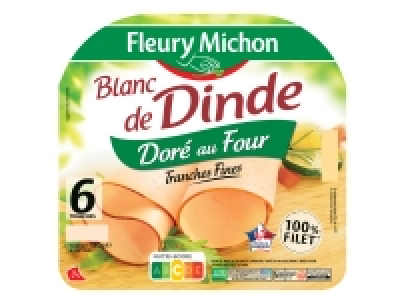 Fleury Michon blanc de dinde doré au four 1.70 €