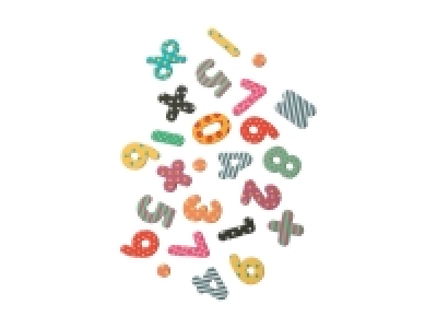Alphabet ou chiffres et symboles mathématiques aimantés