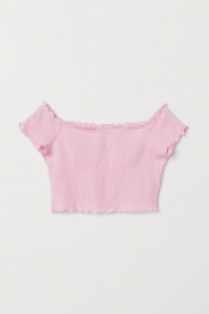  Top épaules nues smocké 7.99 €