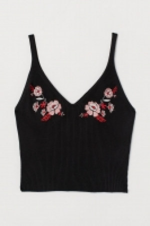  Top côtelé avec broderies 5.99 €
