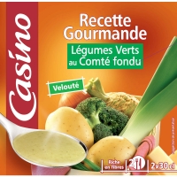 Spar Casino Recette gourmande - Velouté - Légumes verts au comté fondu - Brique 2x