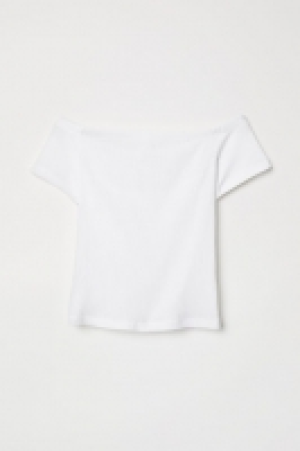  Top épaules nues côtelé 2.99 €