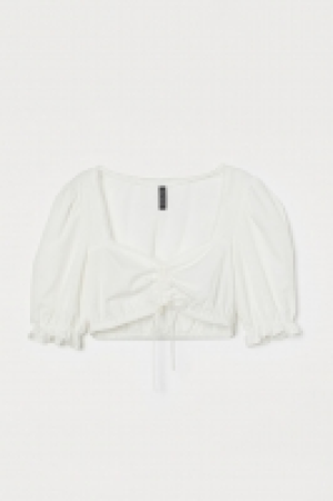 HM   Blouse courte en coton