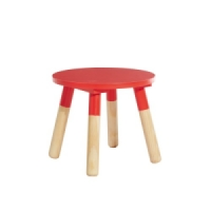 Oxybul CrÉation Oxybul Tabouret rond rouge et naturel