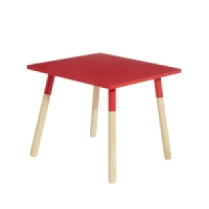 Oxybul CrÉation Oxybul Table carrée rouge et naturelle