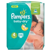 Spar Pampers Baby dry - Couches - Taille 4 x25