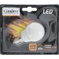 Spar Casino Ampoule LED - Sphérique - 40w - 470 Lumen - A vis E14 - Lumière chaude
