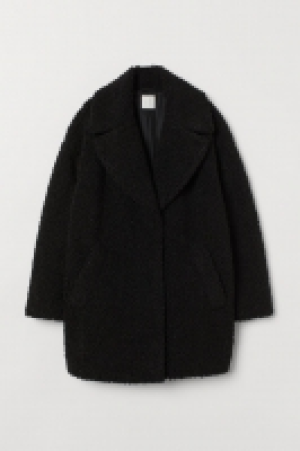 HM   Manteau court en peluche