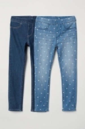 HM   Leggings en denim, lot de 2