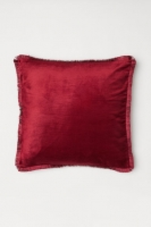 HM   Housse de coussin frangée