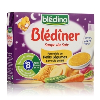 Spar Bledina Blédîner - Soupe du soir - Brique - Farandole de petits légumes semoul