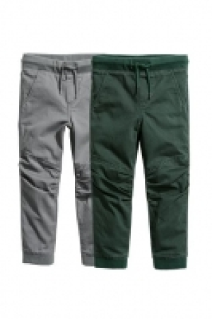 HM   Pantalons jogger, lot de 2