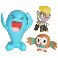 Auchan Bandai BANDAI Pack de 3 figurines Pokémon