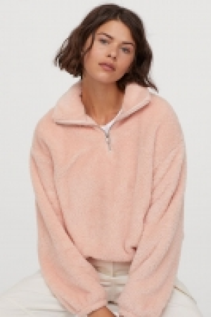 HM   Top en peluche avec zip