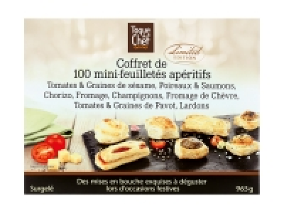Coffret de 100 mini feuilletés apéritifs 5.19 €