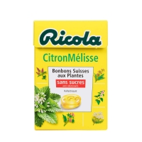 Spar Ricola Bonbons suisses aux plantes - Citron mélisse - Sans sucres 50g