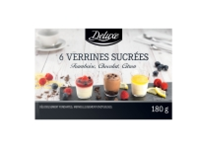 6 verrines sucr&eacute;es 3.99&nbsp;&euro;