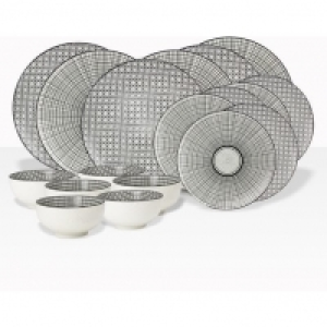 Auchan Ard Time ARD TIME Service dassiettes 18 pièces KOMAE porcelaine