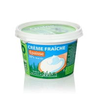 Spar Casino Bio Crème fraiche - Epaisse - 30% mg. - Biologique 20cl